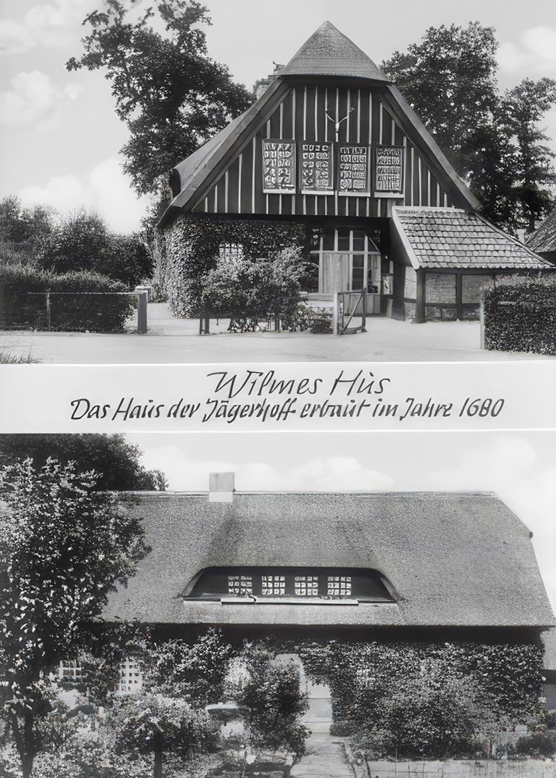 Postkarte von „Wilmes Hus“